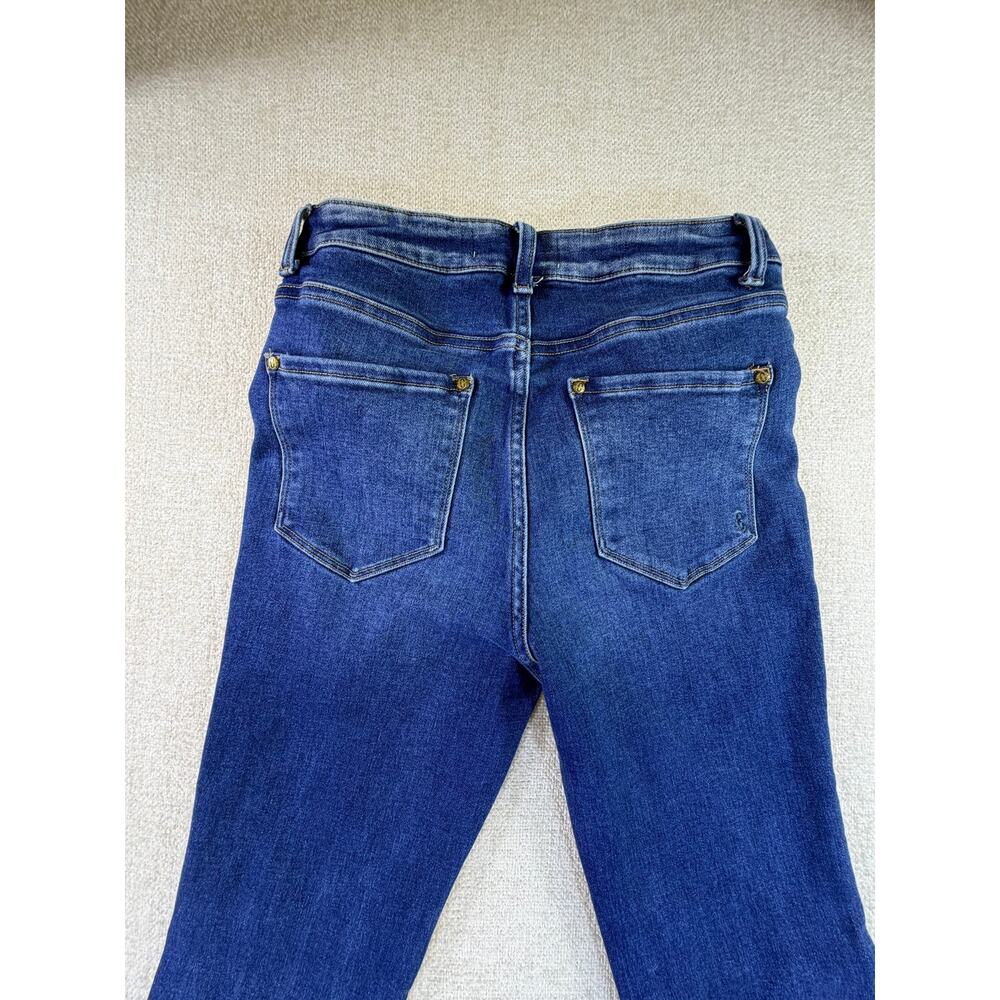 Rockin' C Women's 28 Blue Flare Leg 5 Pocket Western Denim Jeans Cowgirl Pants - Picture 10 of 10
